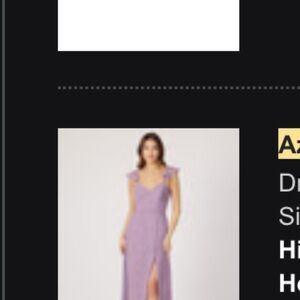 Azazie Lavender Gown